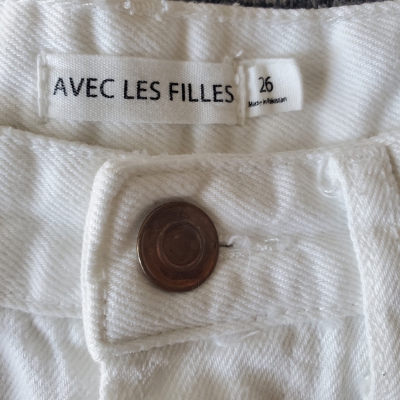 Avec Les Filles White High Rise Jeans - Picture 5 of 7